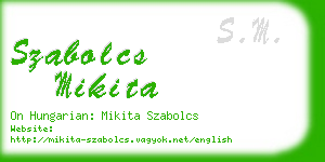 szabolcs mikita business card